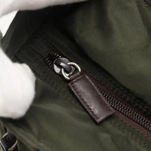 PRADA Tote Bag Nylon Khaki Auth BA3622 - Picture 8 of 16